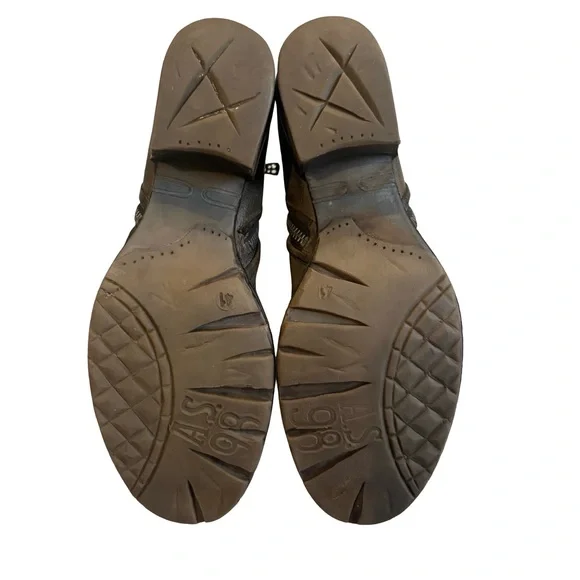 A.S. 98 Cadmus Distressed Leather Motorcycle Boot, Sz 41 - Picture 15 of 16